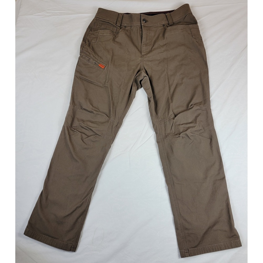 Brunt Workwear The Torra Pant Mens 33x29 Brown Utility Canvas Stretch Work Pants